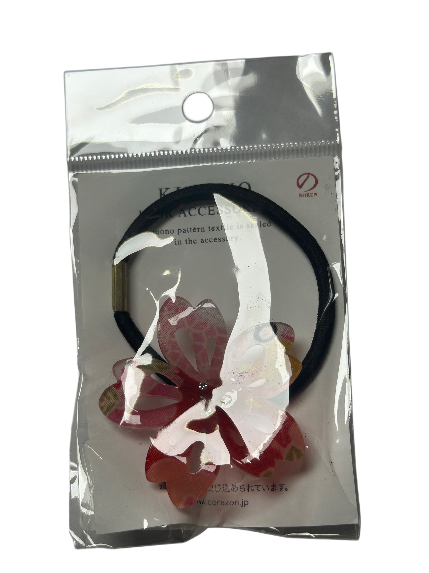 Japanese pattern Flower Japanese style Hair ornament Yukata Red