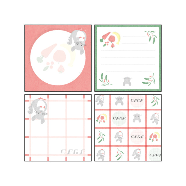Green Flash MemoPad Square (Chinchilla) AD-004