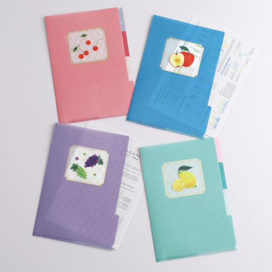 Green Flash Color fruits A5 Pocket Clear File
