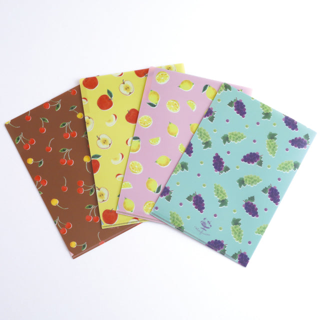 Green Flash Color fruits A5 Pocket Clear File