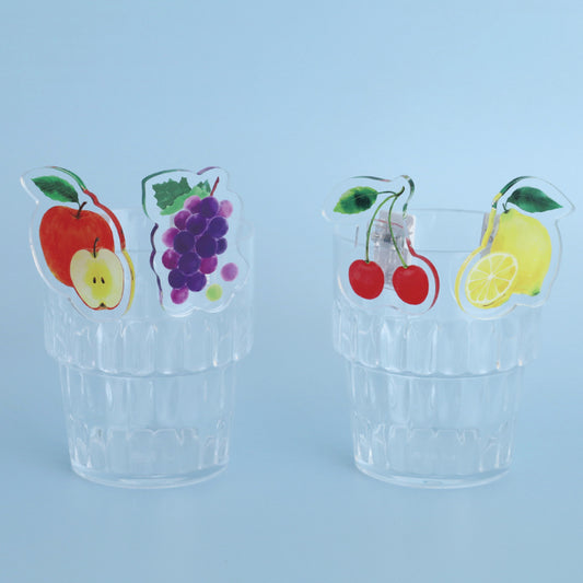 Green Flash Color fruits Acrylic Clip