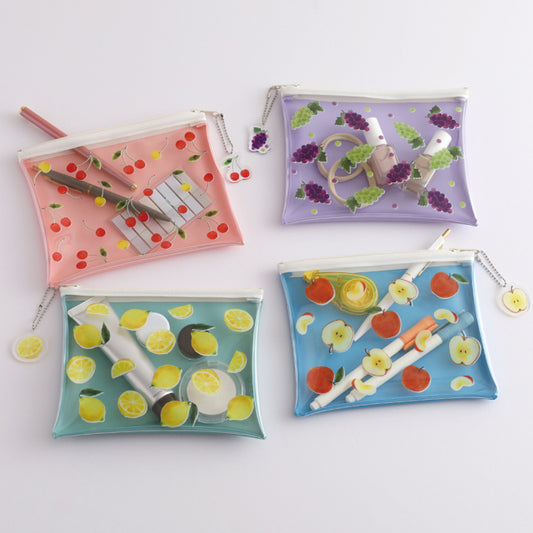 Green Flash Color fruits PVC pouch