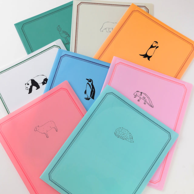 Animal Series A4 Clear Book File Hedgehog GF-536