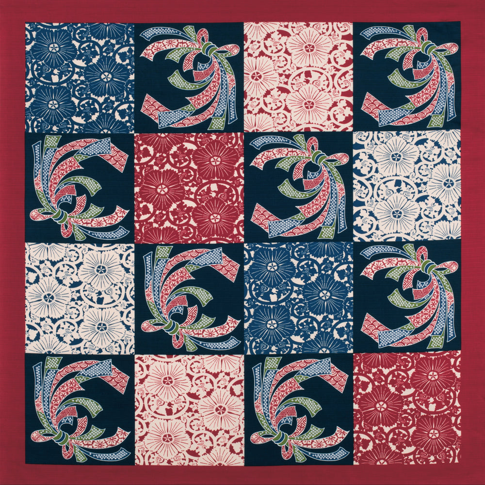 kyoohoo Chirimen Furoshiki Large Fortune Tie