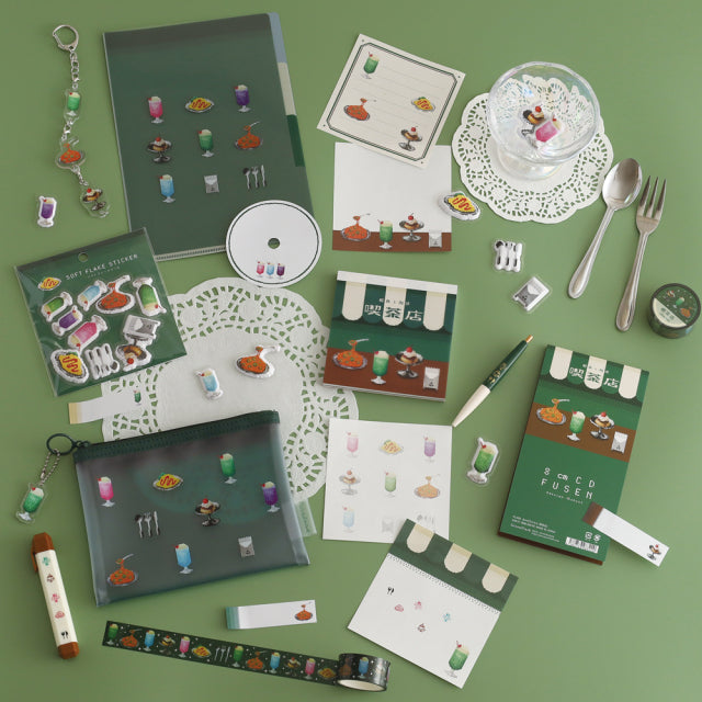 Green Flash pixelook series  A5-Size Clear File