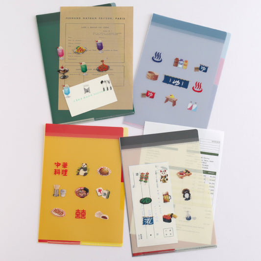 Green Flash pixelook series  A5-Size Clear File