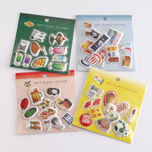 Green Flash The pixelook series Squishy flake stickers