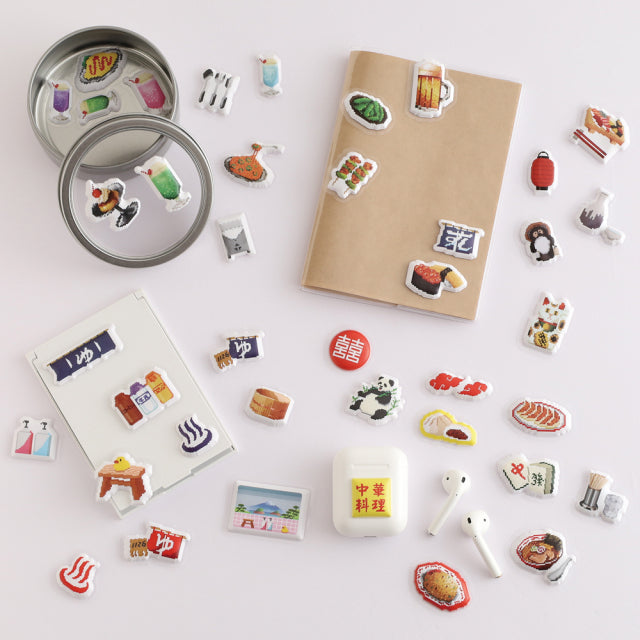 Green Flash The pixelook series Squishy flake stickers