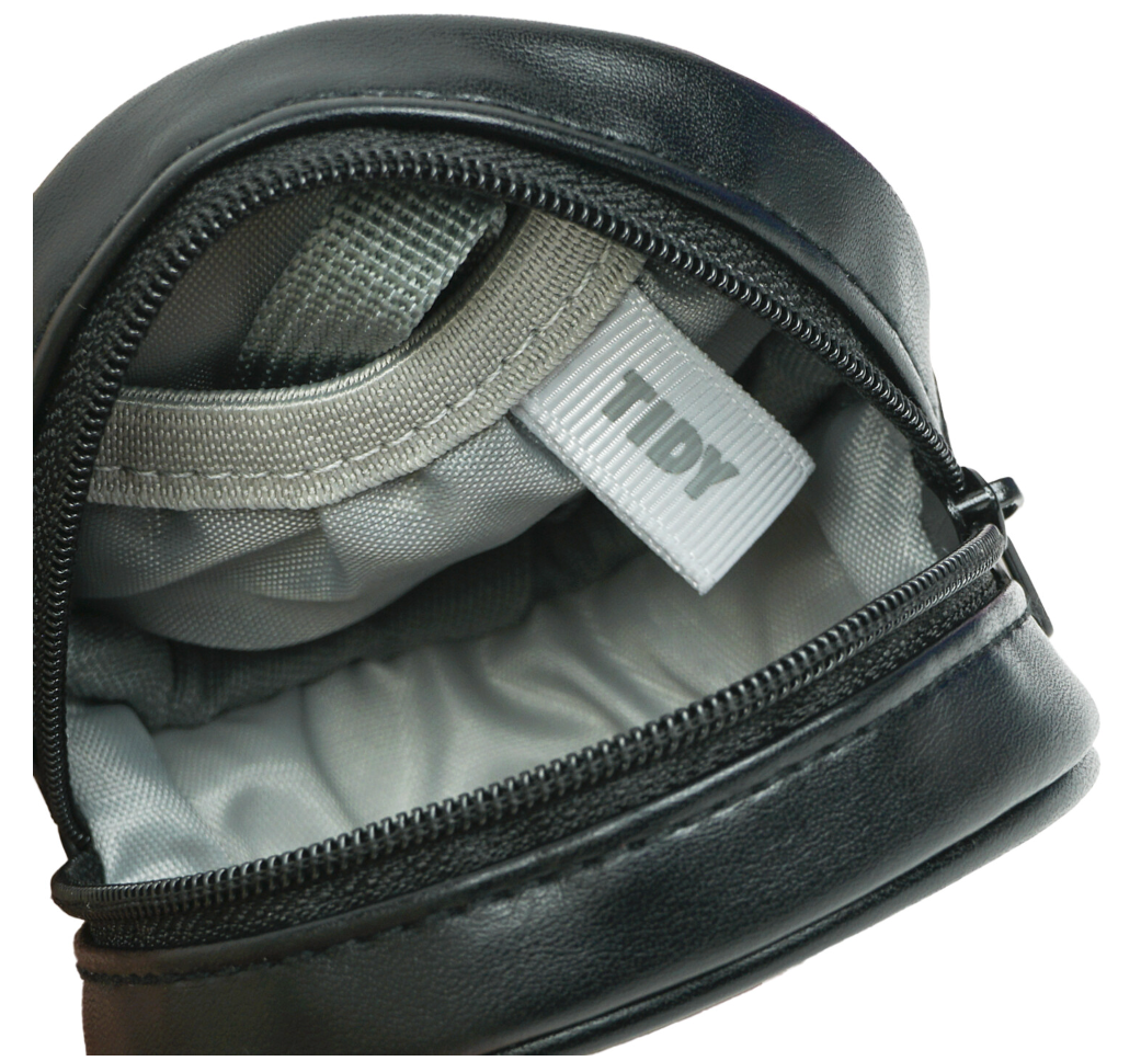 Tidy Round Mini Pouch Black