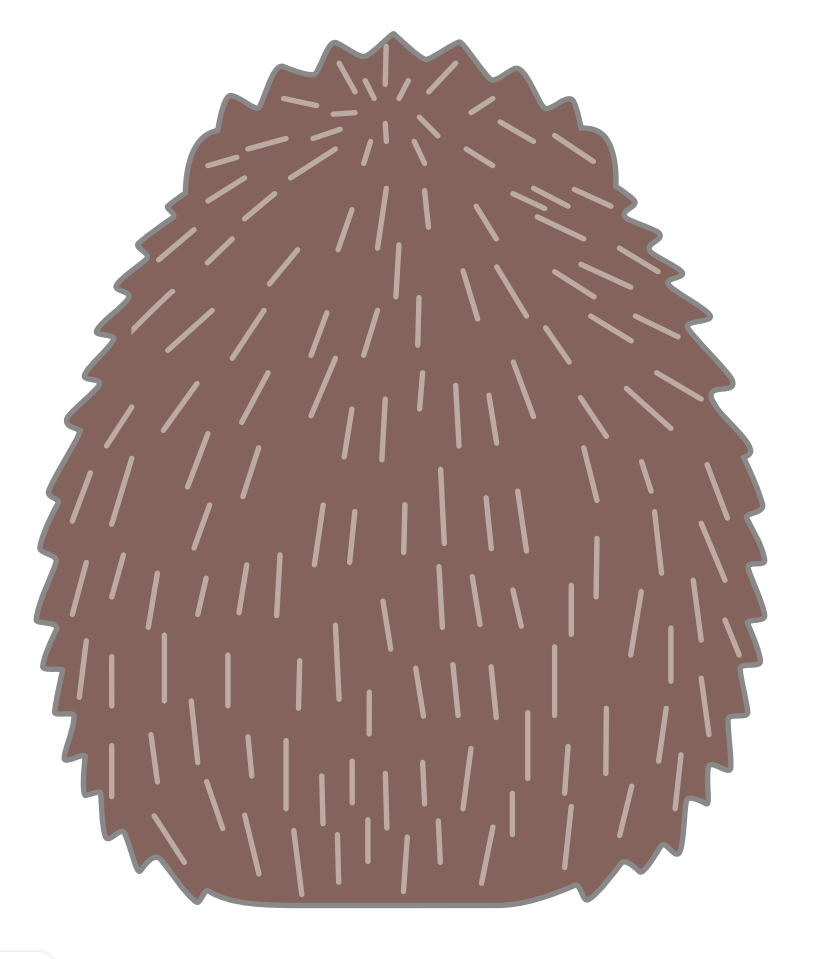 2026 Calendar-Animal Die Cut - MINI HEDGEHOG