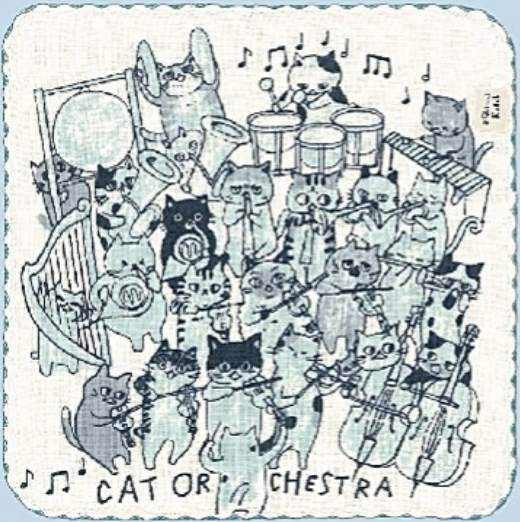 Cat Orchestra Towel Chief
