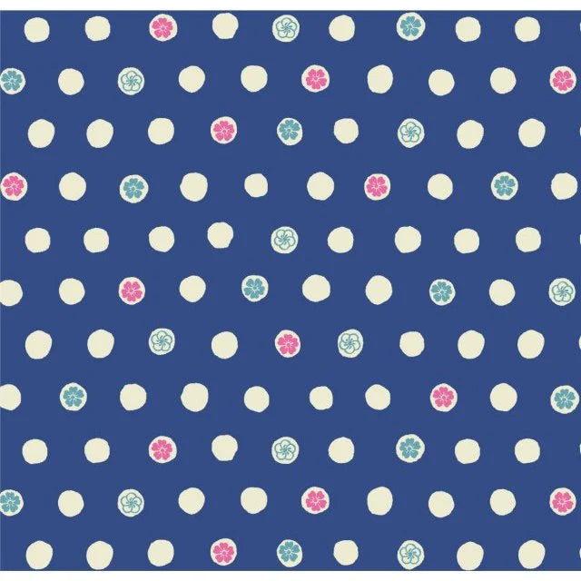 kyoohoo Cotton Furoshiki Medium Seiran Flower Mark
