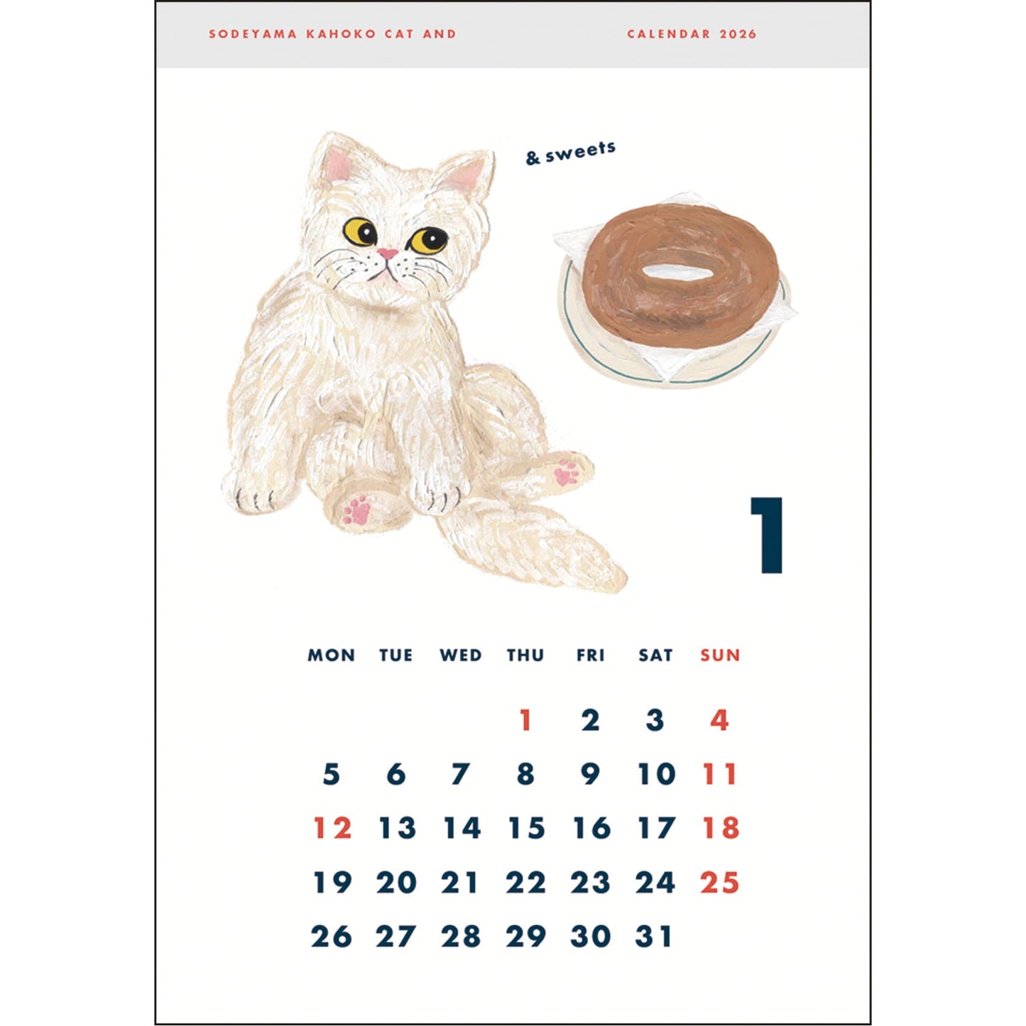 2026 Wall Calendar by Cat and Kahoko Sodeyama
