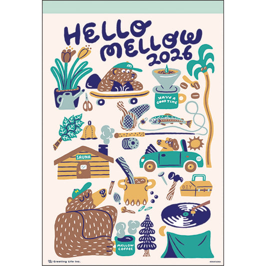 2026 Wall Calendar by Okataoka