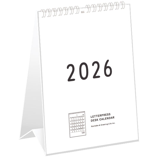 2026 Desk Calendar by Noritake