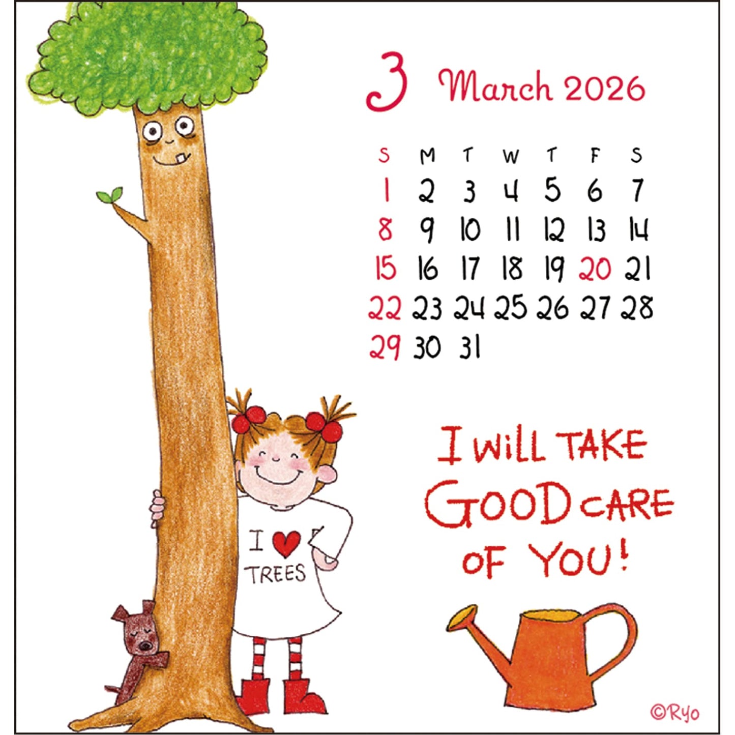 2026 Desk Calendar, Coco-chan/Ryo Sakamoto