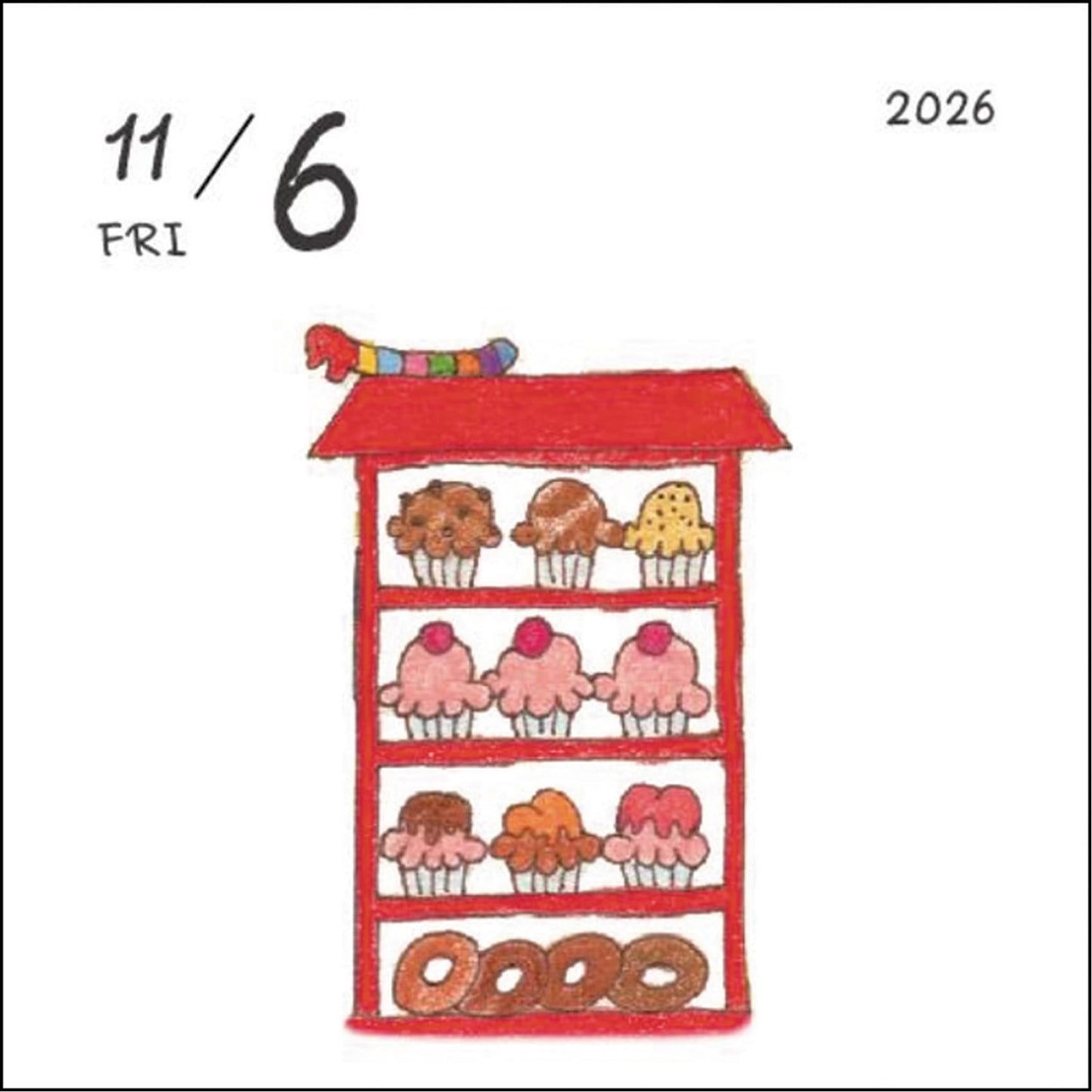 2026 Desk Calendar, Coco-chan, Daily Calendar