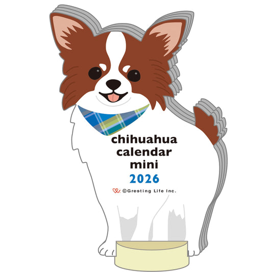 2026 Calendar-Animal Die Cut - MINI CHIHUAHUA