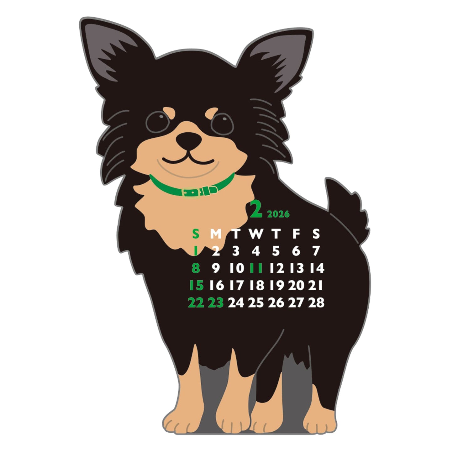 2026 Calendar-Animal Die Cut - MINI CHIHUAHUA