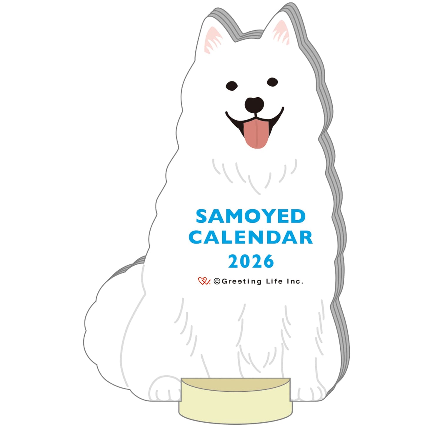 2026 Calendar-Animal Die Cut - Samoyed