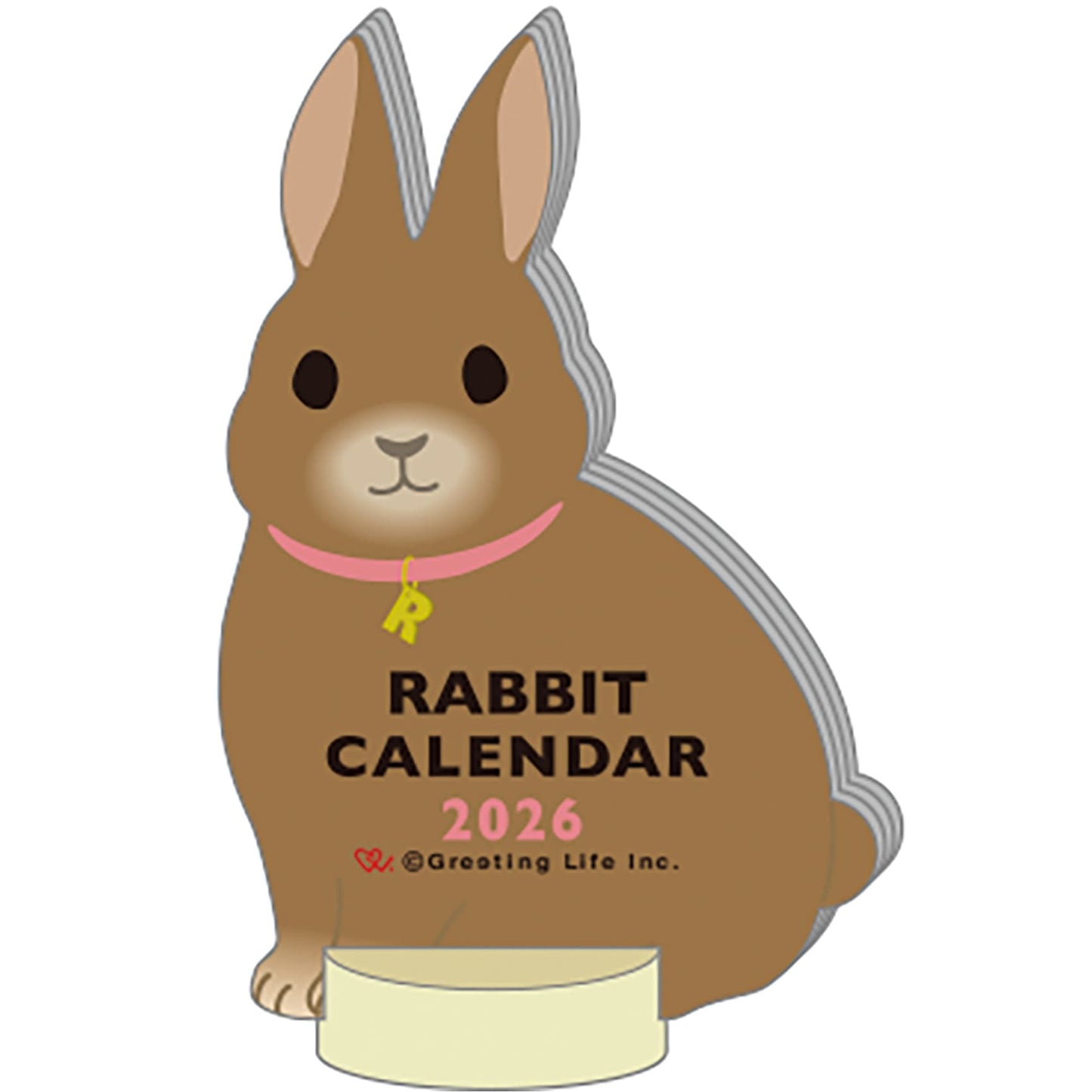 2026 Calendar-Animal Die Cut - Rabbit
