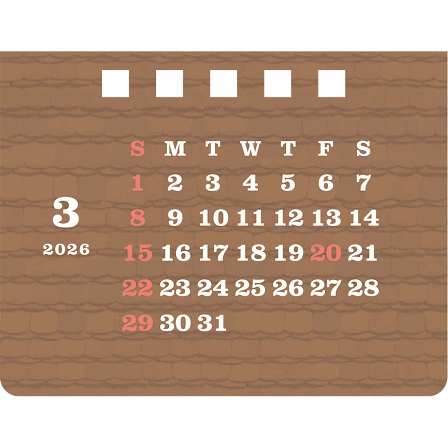 2026 House Box Calendar Flower