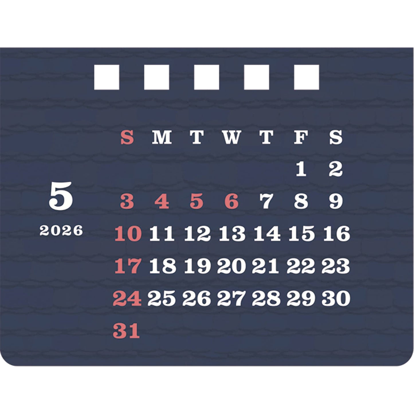 2026 House Box Calendar Flower