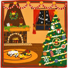 kyoohoo Cotton Furoshiki Small Size Mikes Christmas