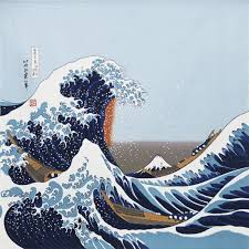 kyoohoo Chirimen Furoshiki Large Wave