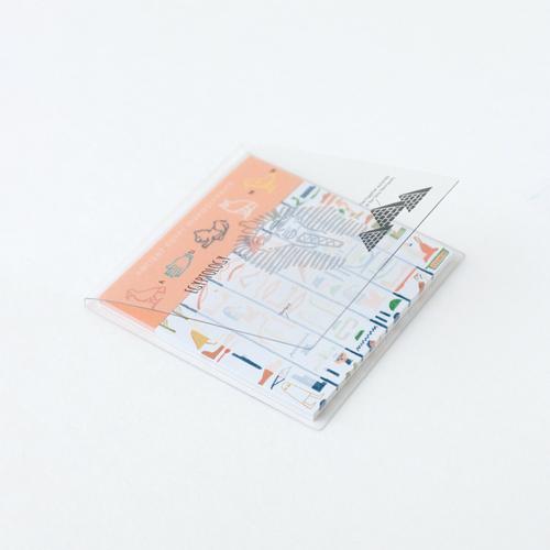 GreenFlash STUDY HOLIC Clear Cover Sticky Notes ST-173 Ancient Egyptology Hands