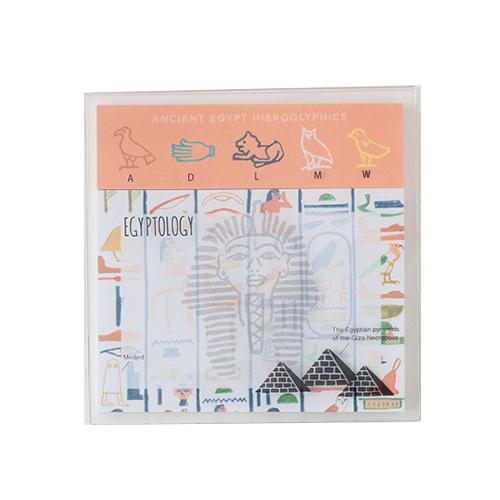 GreenFlash STUDY HOLIC Clear Cover Sticky Notes ST-173 Ancient Egyptology Hands