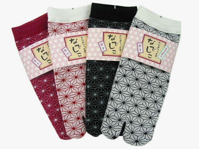 Tabi Socks Nadeshiko Short K02-505-ASANOHA Design