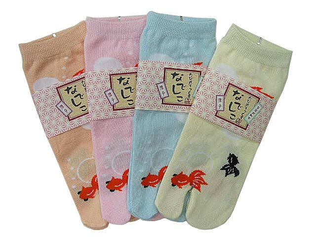 Tabi Socks Nadeshiko Short K02-053-Gold Fish