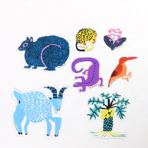Greeting Life Miroko Machiko Sticker Pack Amami Oshima MRCK-33