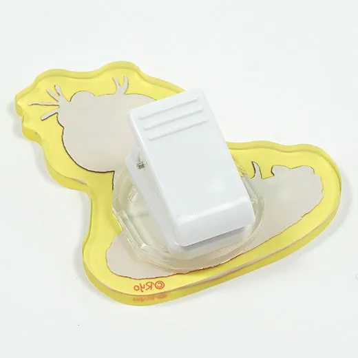 Greeting Life Coco-chan 2-Way Clip, Yellow RYZ-1068