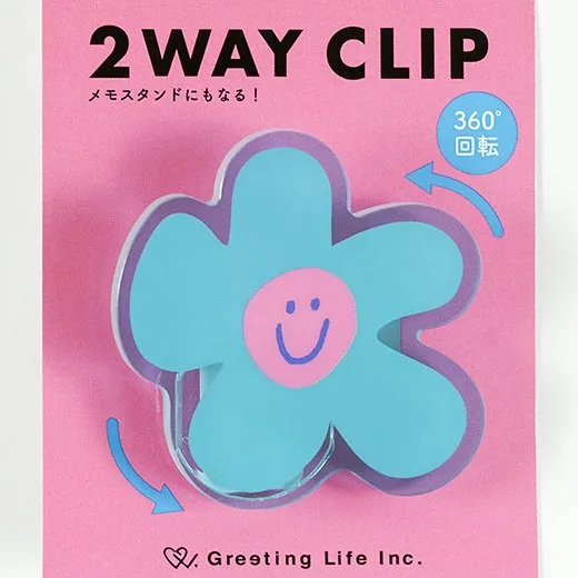 Greeting Life Chic 2-Way Clip, Flower MMZ-450