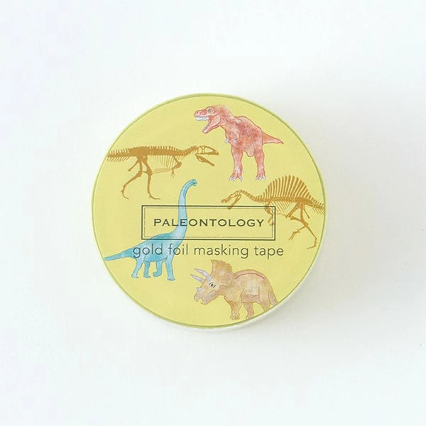 STUDY HOLIC Gold Foil Masking Tape (Paleontology/New Theory)