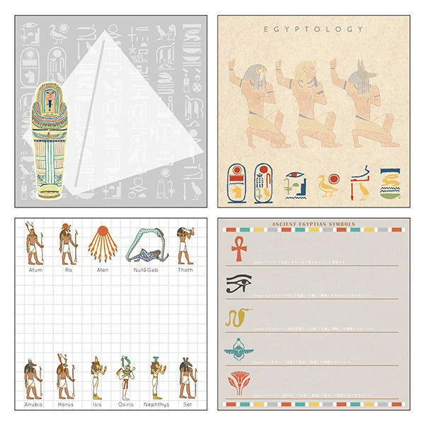 STUDY HOLIC Memo Pad Square ST-162 Ancient Egyptology/Gods