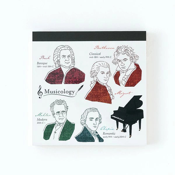 STUDY HOLIC Memo Pad Square ST-166 Musicology