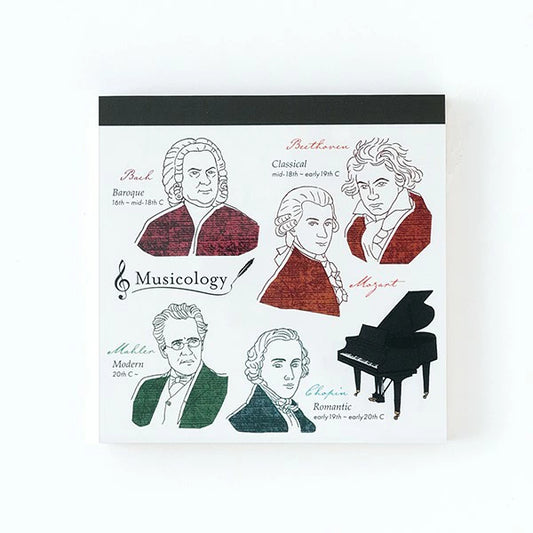 STUDY HOLIC Memo Pad Square ST-166 Musicology