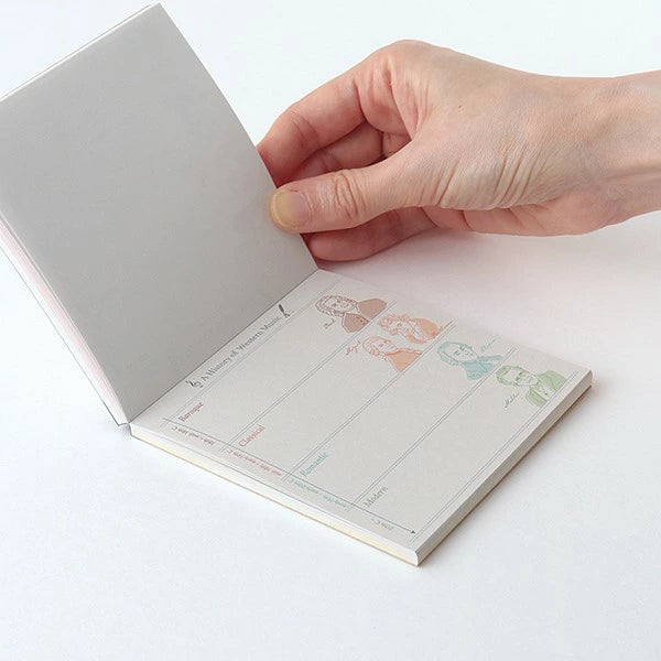STUDY HOLIC Memo Pad Square ST-166 Musicology