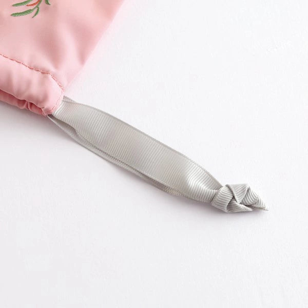 Animal Department Store Embroidered Drawstring Bag AD-052 Chinchilla