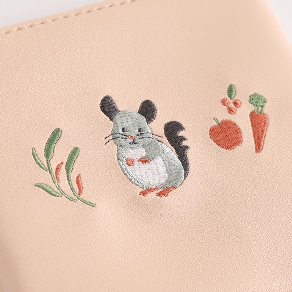 Animal Department Store Mini Flat Pouch AD-060 Chinchilla