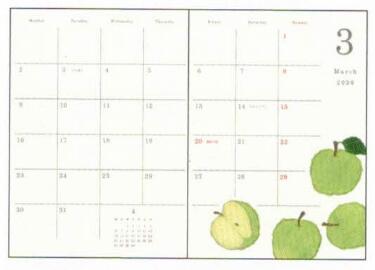 2026 Yonezu Yusuke A6 soft cover monthly planner BOOK Green