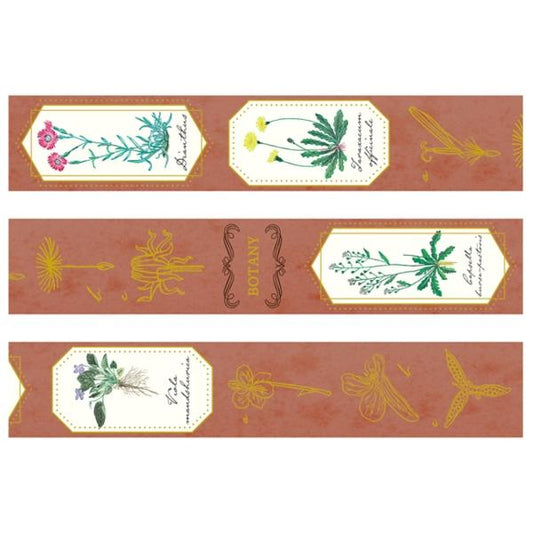 STUDY HOLIC Gold Foil Masking Tape Botany Masking Decoration Cute ST-203