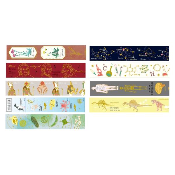 STUDY HOLIC Gold Foil Masking Tape Botany Masking Decoration Cute ST-203