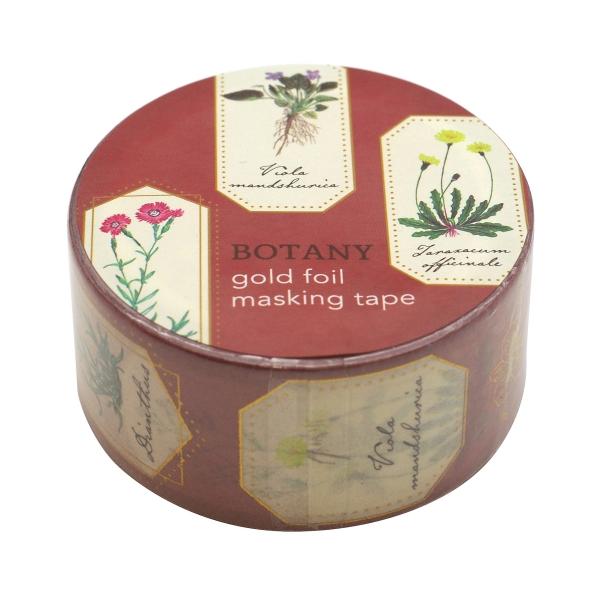 STUDY HOLIC Gold Foil Masking Tape Botany Masking Decoration Cute ST-203