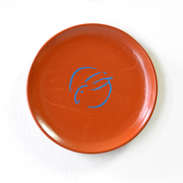 Wooden lacquerware Small Plate Woodblock prints Animal series