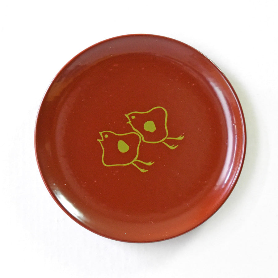 Wooden lacquerware Small Plate Woodblock prints Animal series