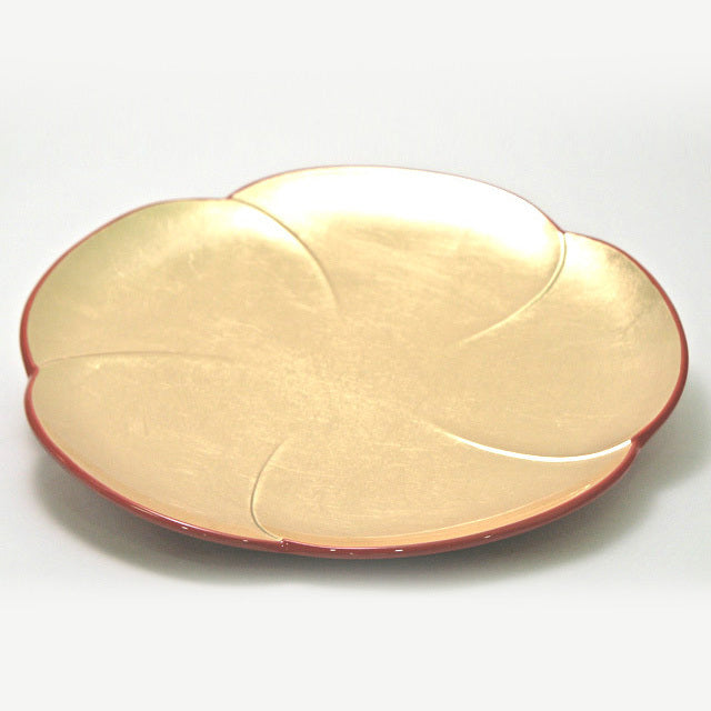 Kyoohoo LACQUER WARE Gold Leaf Plate